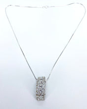 Lucite Necklace With Crystal Rhinestones