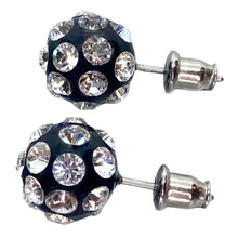 Sofia Acrylic Ball Stud Earrings In Black