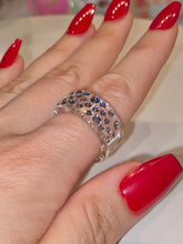 Clear Wide Band Acrylic Ring With Crystals