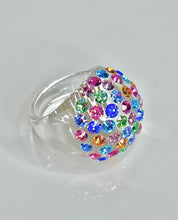 Disco Multicolor Ring In Clear