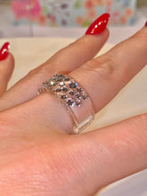 Clear Wide Band Acrylic Ring With Crystals
