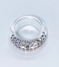 Paradise Acrylic Crystal Ring Clear