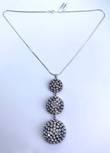 Black Acrylic Necklace With Crystal Stones