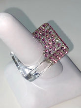 Rectangular Cube Ring In Pink