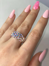 Vogue Crystal Acrylic Ring In Aurora Borealis