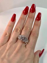 Vogue Crystal Acrylic Ring In Clear