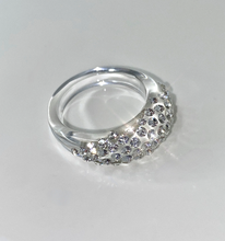 Clear Acrylic Ring With Crystal Rhinestones