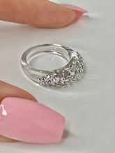 Clear Acrylic Ring With Crystal Rhinestones