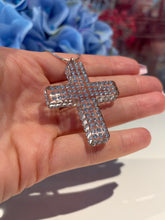 Geometric Acrylic Cross Necklace With Crystal Rhinestones