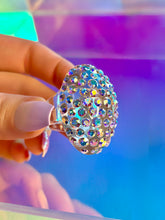 Glam Queen Lucite Ring Aurora Borealis