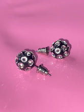 Sofia Acrylic Ball Stud Earrings In Black