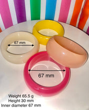 Colourful Acrylic Bangle Bracelets