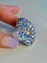 Glam Queen Lucite Ring Aurora Borealis