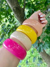 Colourful Acrylic Bangle Bracelets