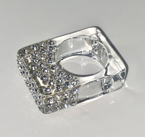 Rectangular Cube Ring Crystal