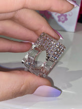 Rectangular Cube Ring Crystal