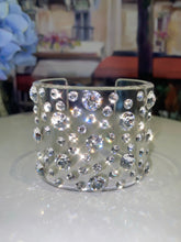 Oversized Crystal Cuff In Clear