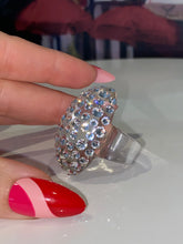 Glam Queen Lucite Ring Clear