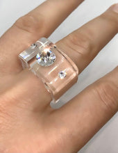 Cube Ring In Clear