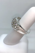 Clear Acrylic Crystal Ring With Crystals