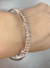 Acrylic Cuff Bracelet With Crystal Elements