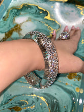 Runway Sparkle Bangle In Clear