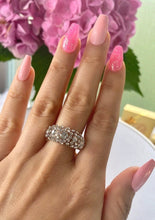 Clear Acrylic Crystal Ring With Crystals