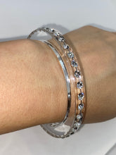 Clear Acrylic Bangle With Crystal Elements