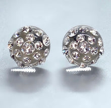 Clear Acrylic Stud Earrings With Crystal Rhinestones