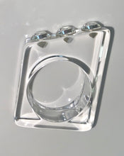 Art Deco Acrylic Ring Clear