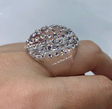 Oval Acrylic Crystal Ring Clear