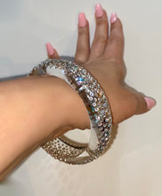 Runway Sparkle Bangle In Clear