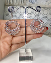 Clear Acrylic Statement Earrings With Crystal Rhinestones