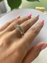 Clear Acrylic Ring With Crystal Rhinestones
