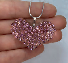 Veronica Crystal Heart Necklace With Chain