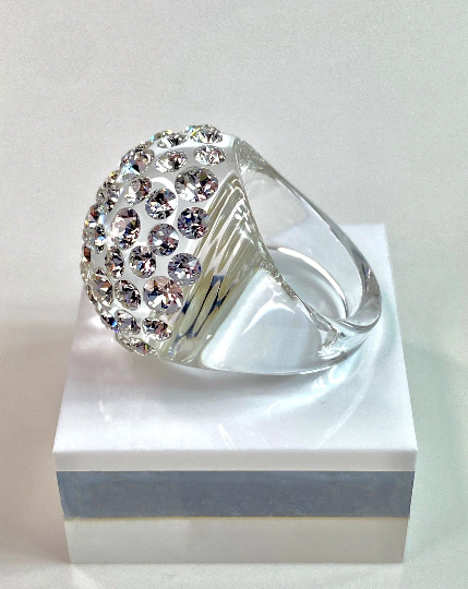 Swarovski Gold-tone Crystal Bee Ring in Metallic | Lyst