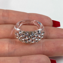 Vogue Crystal Acrylic Ring In Clear