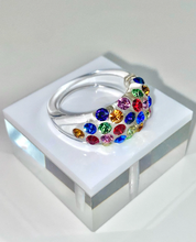Vogue Crystal Acrylic Ring Multicolored